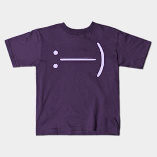 Vintage Smiley Face Emoticon (v10) Kids T-Shirt